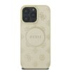 Guess GUHMP16LPSAPSMED iPhone 16 Pro 6.3 złoty/gold hardcase Saffiano Peony Classic Logo MagSafe
